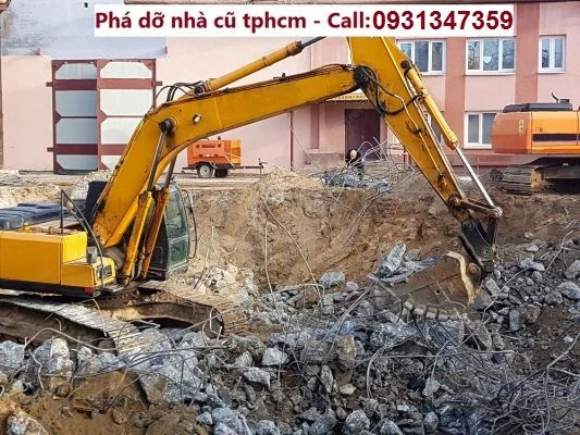 Phá dỡ nhà cũ tại TPHCM, Dịch vụ phá dỡ công trình trọn gói